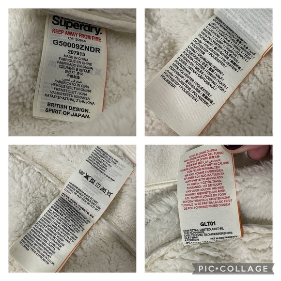 Superdry S Hooded Winter Windtreker Gray Pink Jacket - Picture 8 of 13